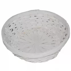 Corbeille ronde blanche Corbeille ronde blanche