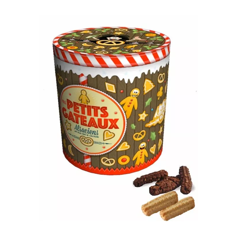 Boite à bretzel garnie de biscuits