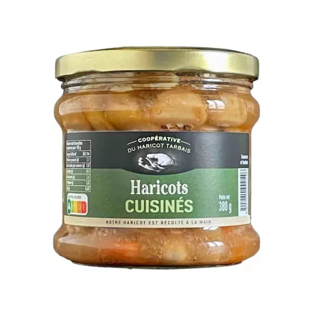 Haricots Tarbais cuisinés 380g Coopérative du Haricot Tarbais