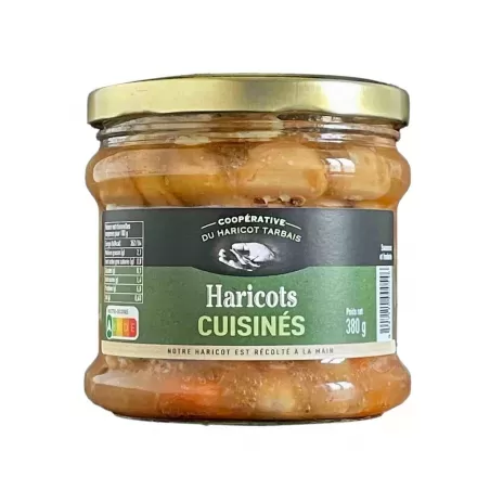 Haricots Tarbais cuisinés 380g Coopérative du Haricot Tarbais