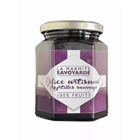Confiture Artisanale Myrtilles Sauvages 100% Fruits
