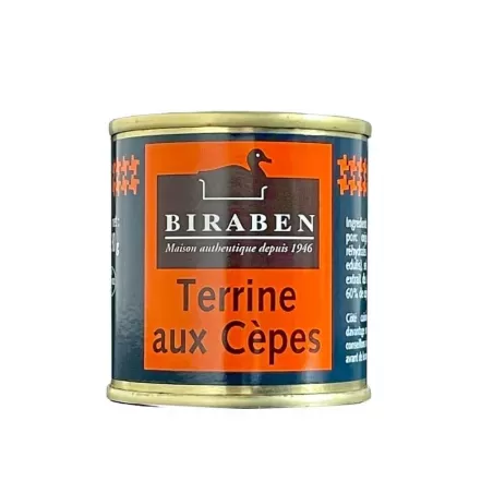 Terrine aux Cèpes 90g Maison Biraben