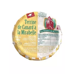 Terrine de Canard et Mirabelle 100g - Achat / Vente - 100% Artisanal