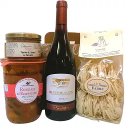 Panier garni La Petite Sauldre avec produits artisanaux du Centre-Val de Loire