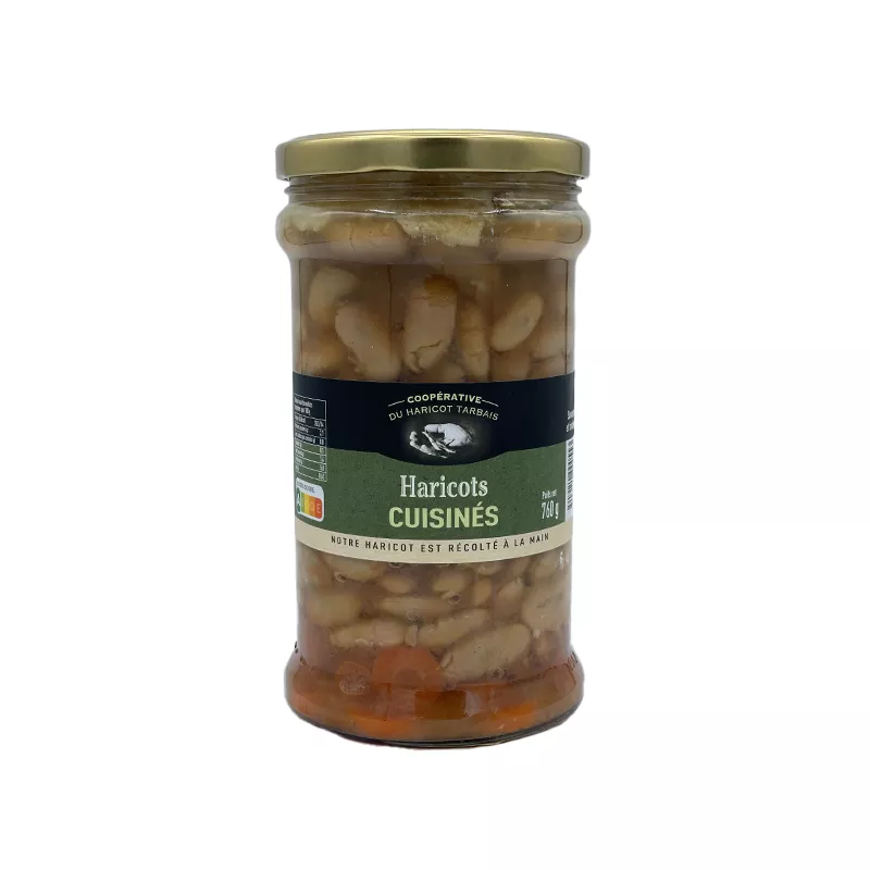 Haricots Tarbais cuisinés Label Rouge 760g Coopérative du Haricot Tarbais