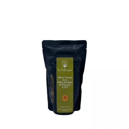Olives Cassées de la Vallée des Baux-de-Provence AOP 120g 