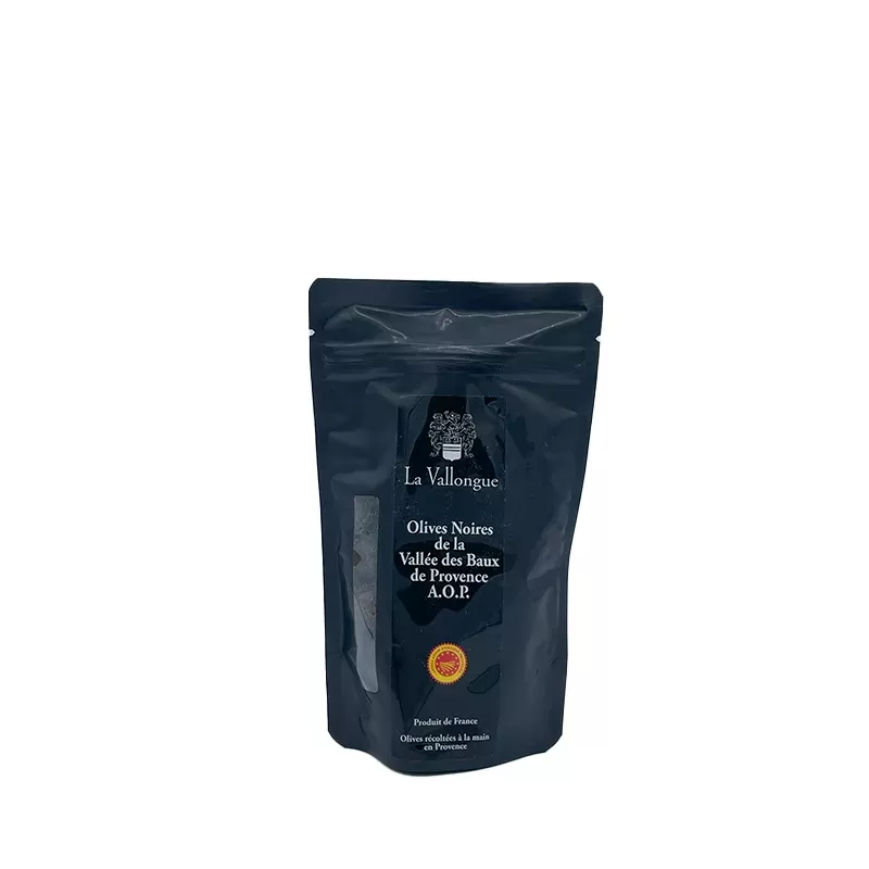 Olives Noires de la Vallée des Baux-de-Provence AOP 120g 