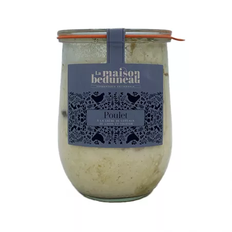 Poulet à la crème de Coteaux du Layon et Truffes