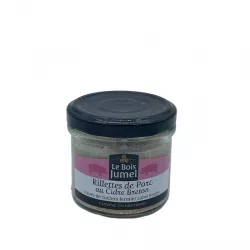 Délicieuses rillettes de porc au cidre breton 90g - Le Bois Jumel