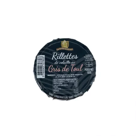 Dégustez des Rillettes de Volaille Gris de Toul - 100g