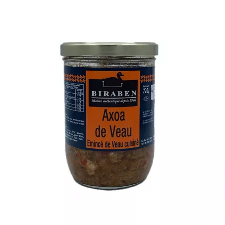 Axoa de Veau du pays Basque 720g Maison Biraben