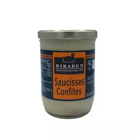 Saucisses de Toulouse Confites - Biraben 710g