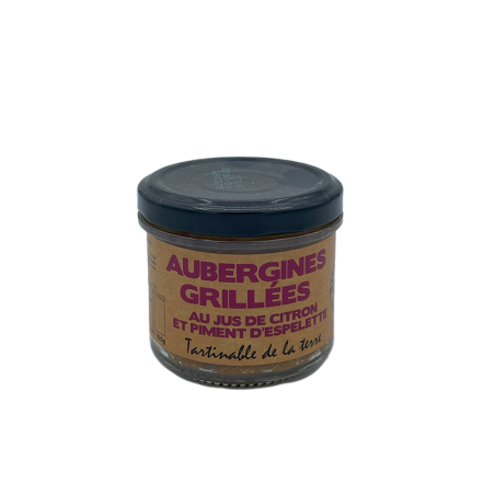 Tartinable Aubergines Grillées, au Jus de Citron et Piment d'Espelette