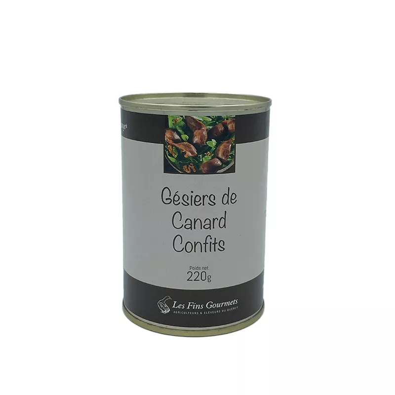Gésiers Confits de Canard 220g Les Fins Gourmets Gésiers Confits de Canard 220g Les Fins Gourmets