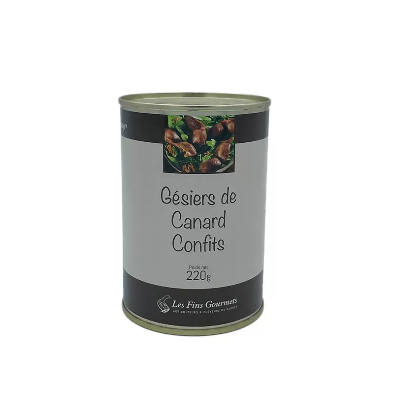 Gésiers Confits de Canard 220g Les Fins Gourmets
