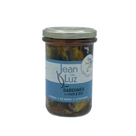 Sardines à l'huile d'olive Bio 270g Jean De Luz