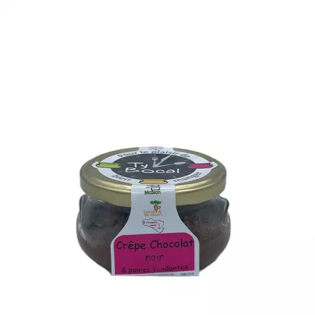 Crêpe Chocolat Noir et Poires Fondantes