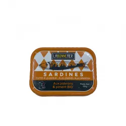 Sardines aux Poivrons et Piment Bio - LaBonneMer : Une explosion de saveurs épicées et colorées dans chaque bouchée