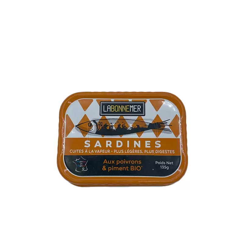Sardines aux Poivrons et Piment Bio135g 