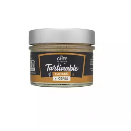 Tartinable Canard Cèpes 100g - CHEF DE FRANCE
