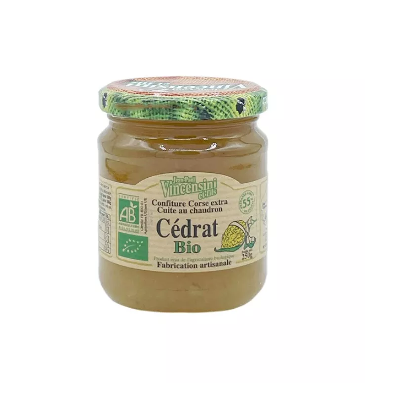 Confiture de Cédrat BIO Corse - Savourez l'Excellence de la Nature Corse dans un Pot / Vente en ligne - 100% Artisanale