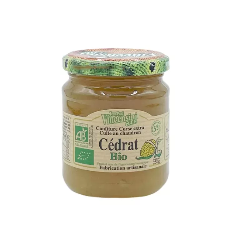 Confiture de Cédrat BIO Corse 250g 