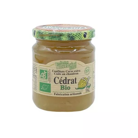 Confiture de Cédrat BIO Corse 250g 
