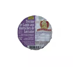 Terrine de Lapin aux Quetsches de Lorraine 100g - 1