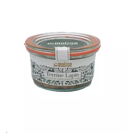 Terrine de Lapin Coteaux du Layon et Magret fumé 120g - La Maison Beduneau
