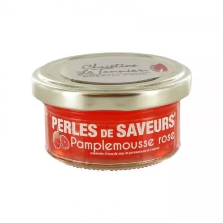 Perles de saveurs pamplemousse rose