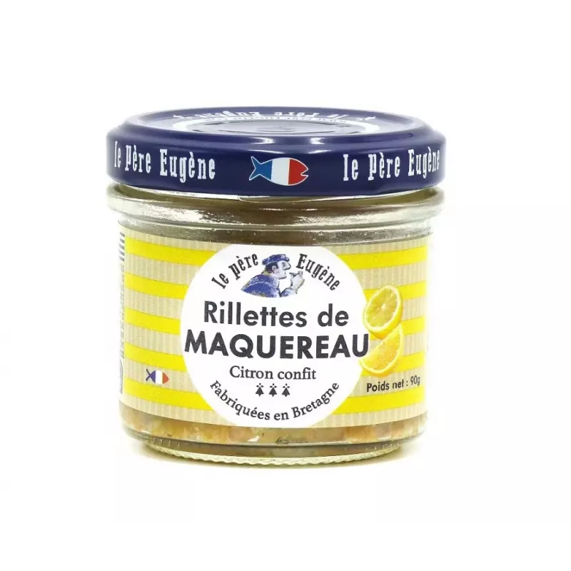 Rillettes de maquereaux Citron confit 90g Rillettes de maquereaux Citron confit 90g