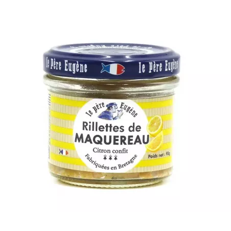 Dégustez nos rillettes de maquereaux au citron confit - 90g