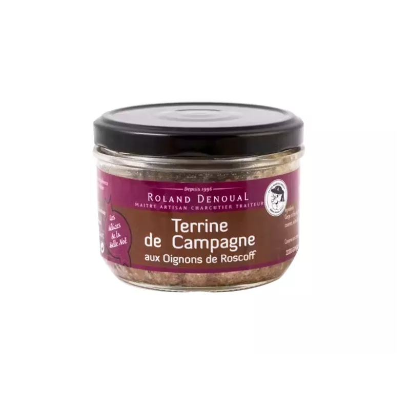 Délicieuse Terrine de Campagne aux Oignons de Roscoff 100g