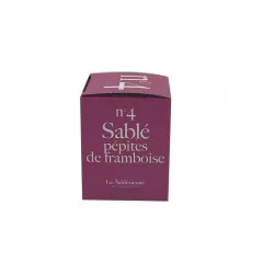 Sablés pépites de framboise Mini cube n°4 35g - Délice artisanal!