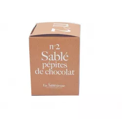 Délice artisanal: Mini cube Sablés chocolat 35g - LA SABLESIENNE