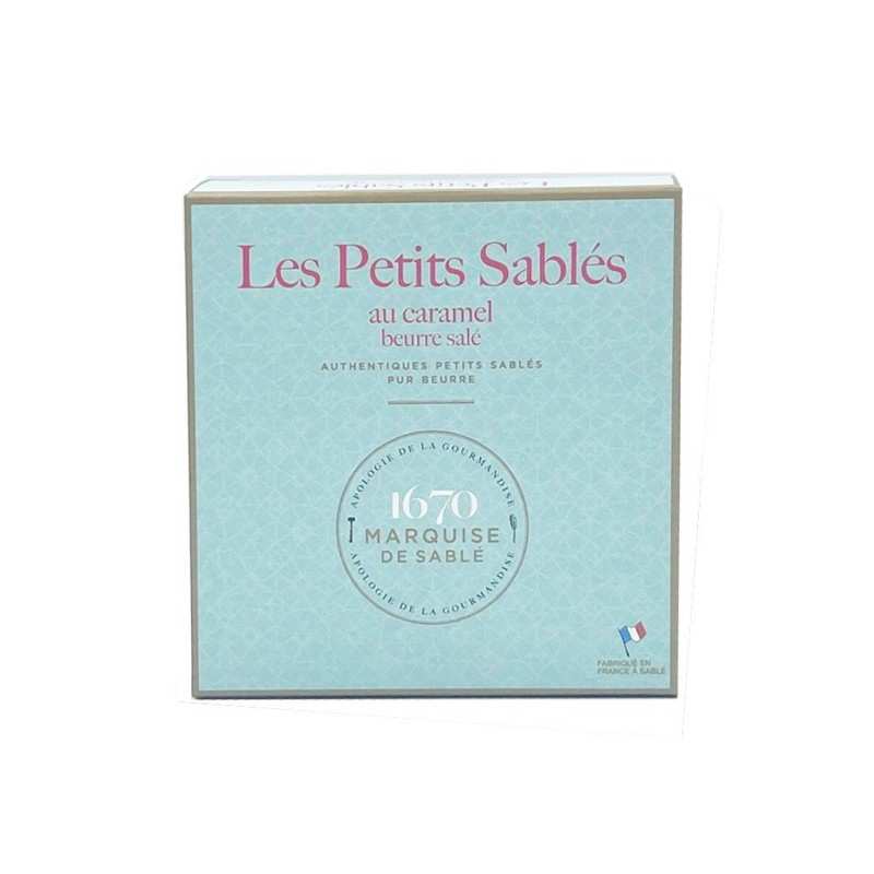 Étui de petits sablés pépites de caramel beurre salé 100g 
