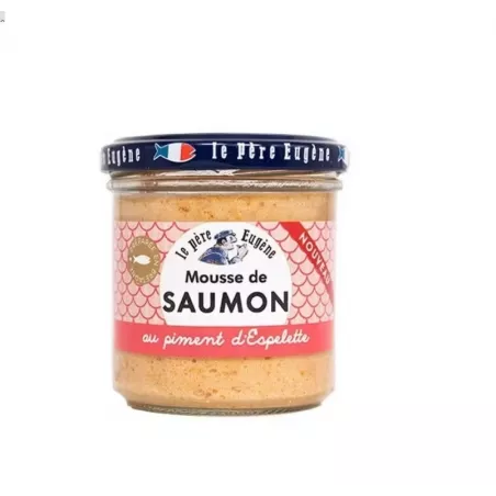 Mousse de Saumon au piment d'Espelette 110g - Le Père Eugène 
