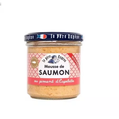 Mousse de Saumon au piment d'Espelette 110g - Le Père Eugène