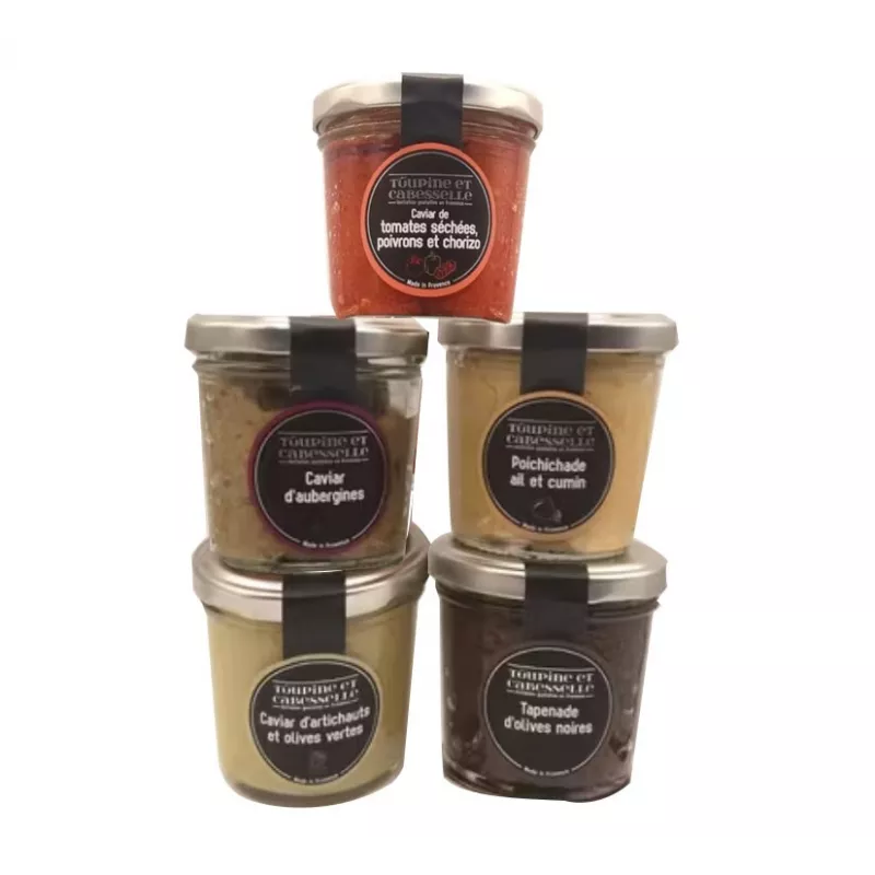 Coffret les indispensables de l'Apéro Provençale Conserverie Toupine et Cabesselle