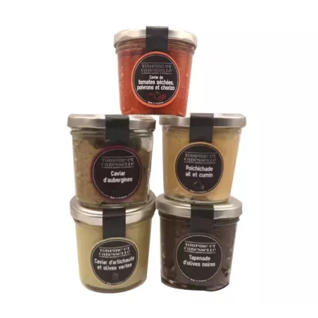 Coffret les indispensables de l'Apéro Provençale Conserverie Toupine et Cabesselle