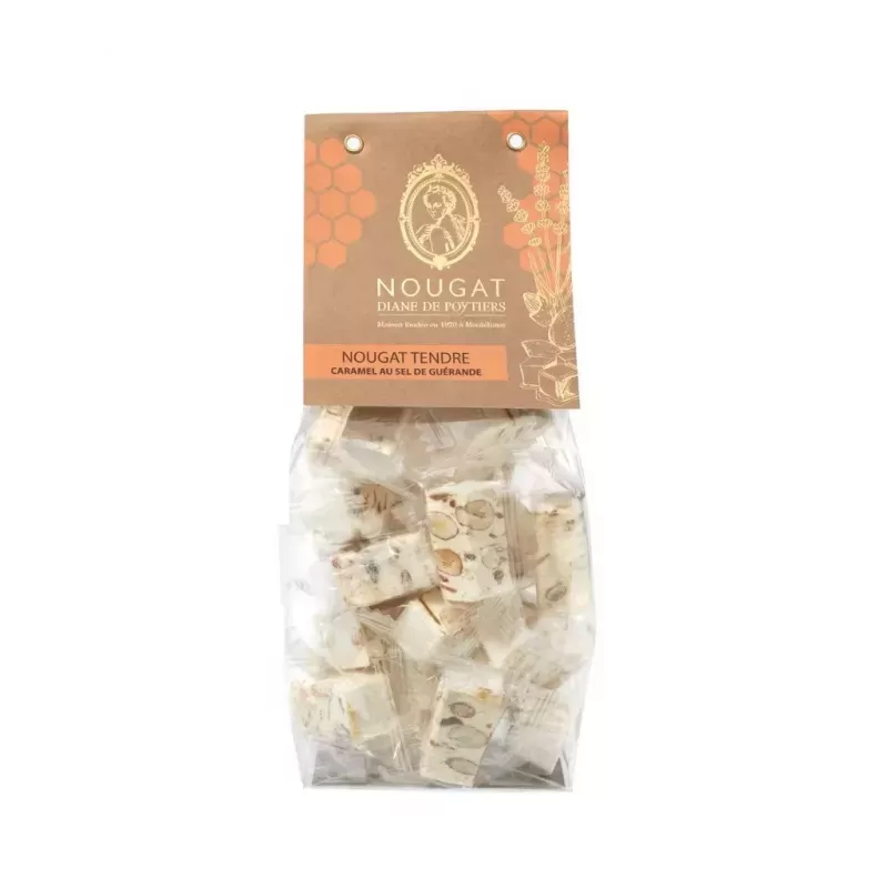 Nougat tendre fabriqué en Bretagne 30% miel