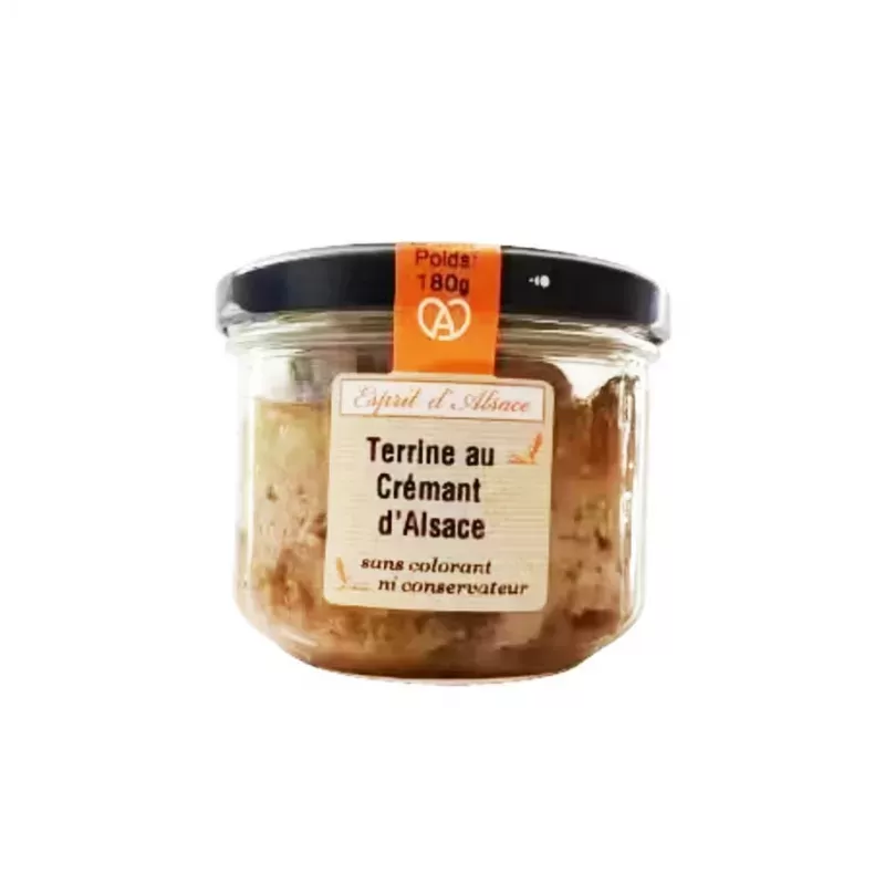 Terrine de Porc au Crémant d'Alsace 180g Jardin d'Alsace / Esprit d'Alsace