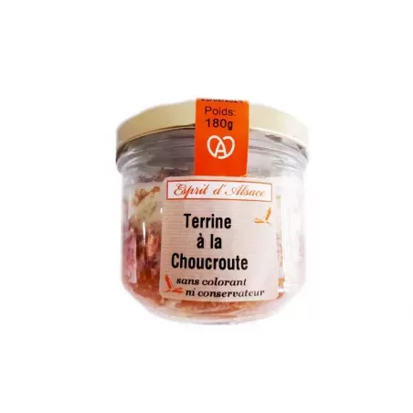 Terrine de porc à la Choucroute 180g - Esprit d'Alsace