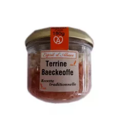 Terrine Baeckeoffe 180g, une délicieuse préparation alsacienne.