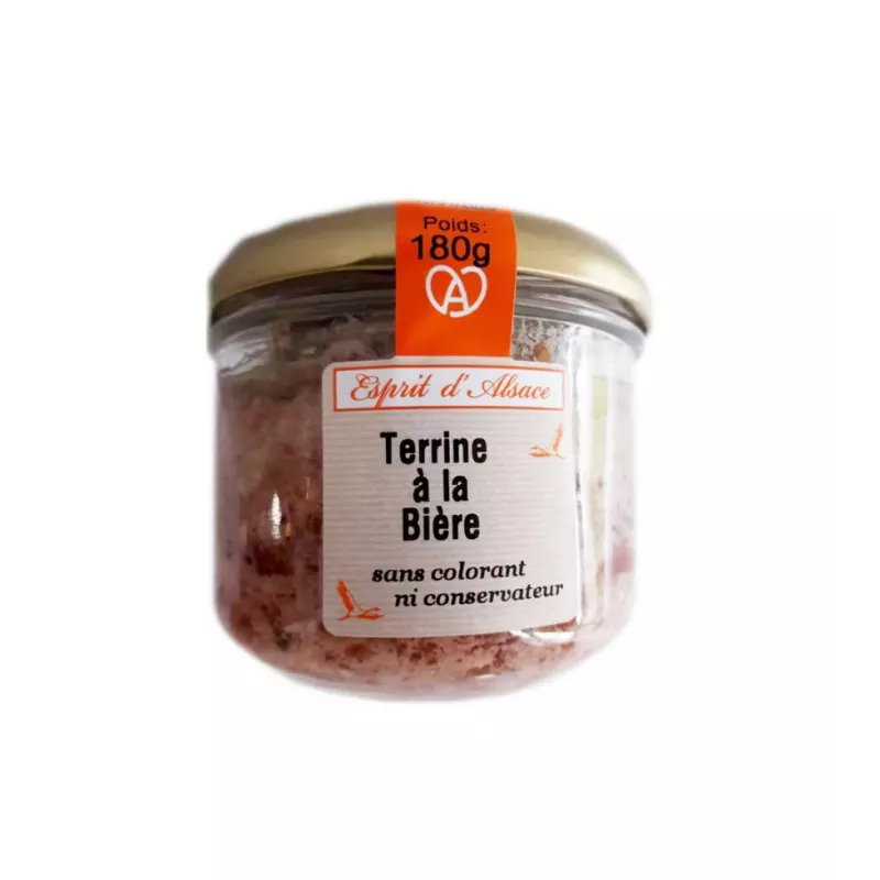 Terrine de porc à la Bière 180g - Saveurs d'Alsace