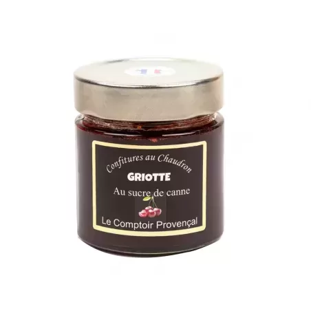 Confiture Griotte au sucre de canne - Le Comptoir Provençal