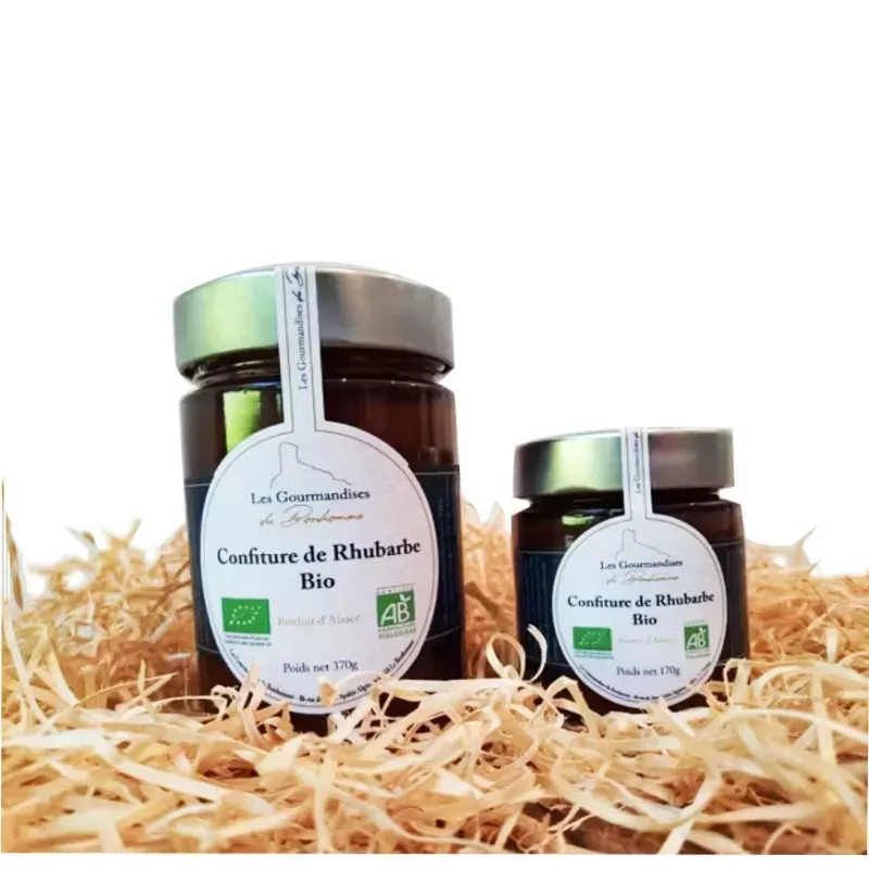Confiture de Rhubarbe Bio 170g 