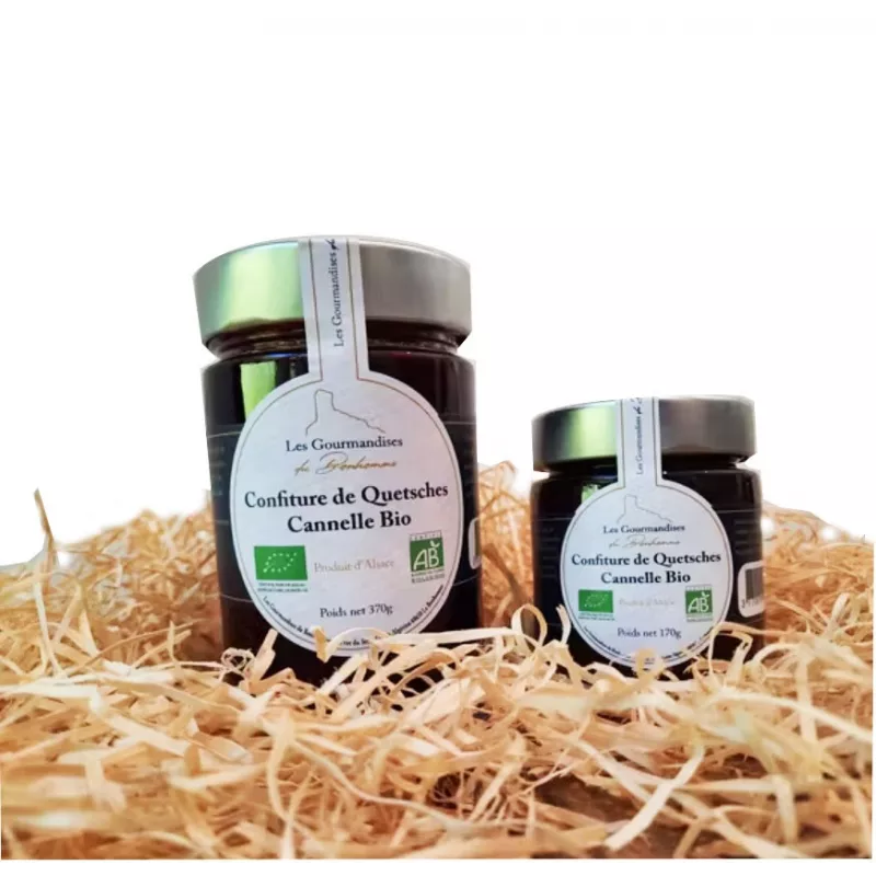Confiture de Quetsches Cannelle Bio 170g Confiture de Quetsches Cannelle Bio 170g