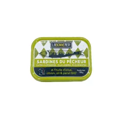 Sardines du Pêcheur à l'Huile d'Olive, Citron, Ail et Persil