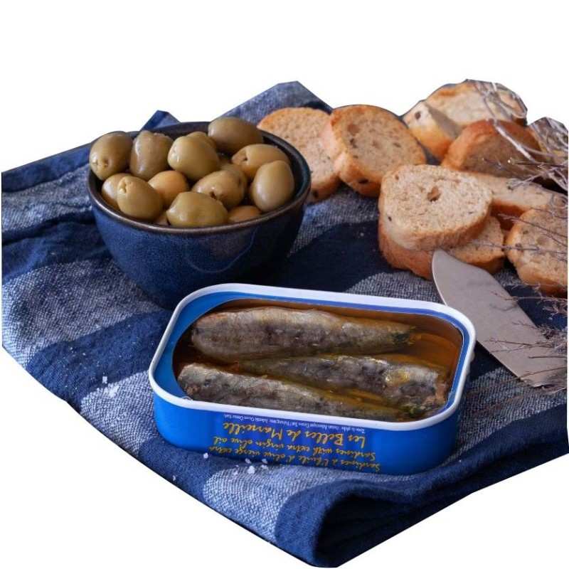 Sardines à l'huile d'olive vierge extra 115g Conserverie Ferrigno